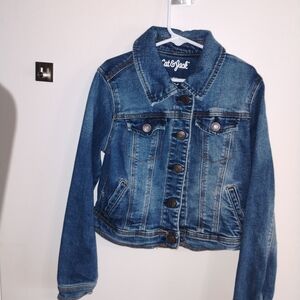 Cat & Jack Classic Blue Jean Jacket Size 7/8 Excellent Condition